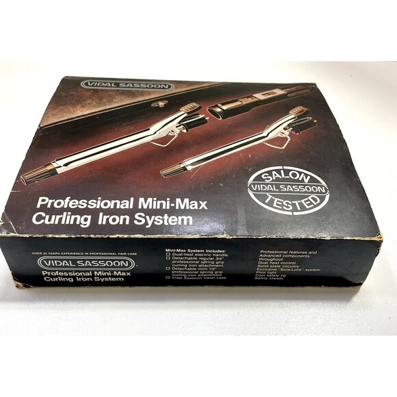 Vintage Vidal Sassoon®️ Professional Mini Max Curling Iron System/ Kit VS121 - Picture 8 of 9